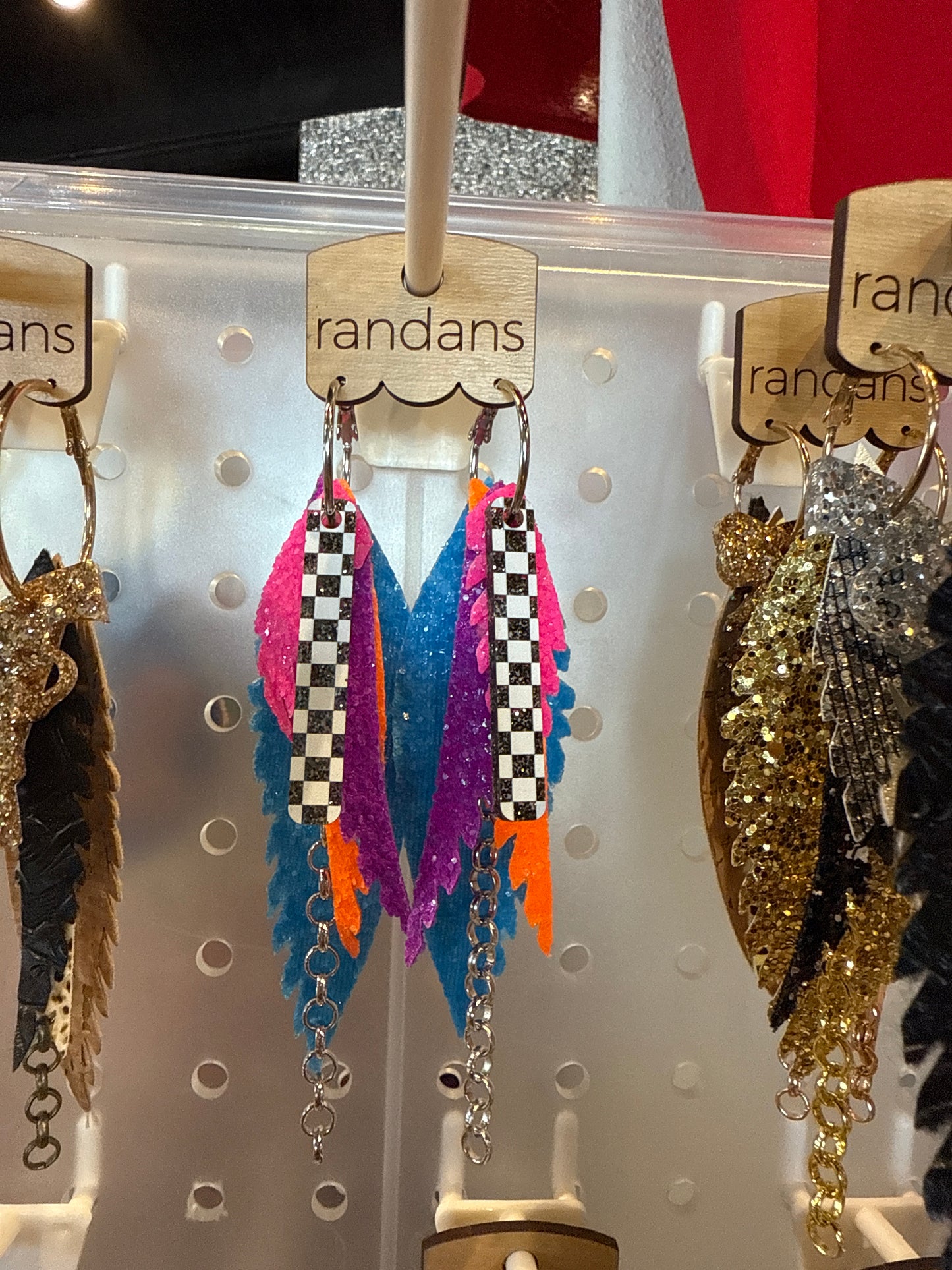 Feather detailed earrings