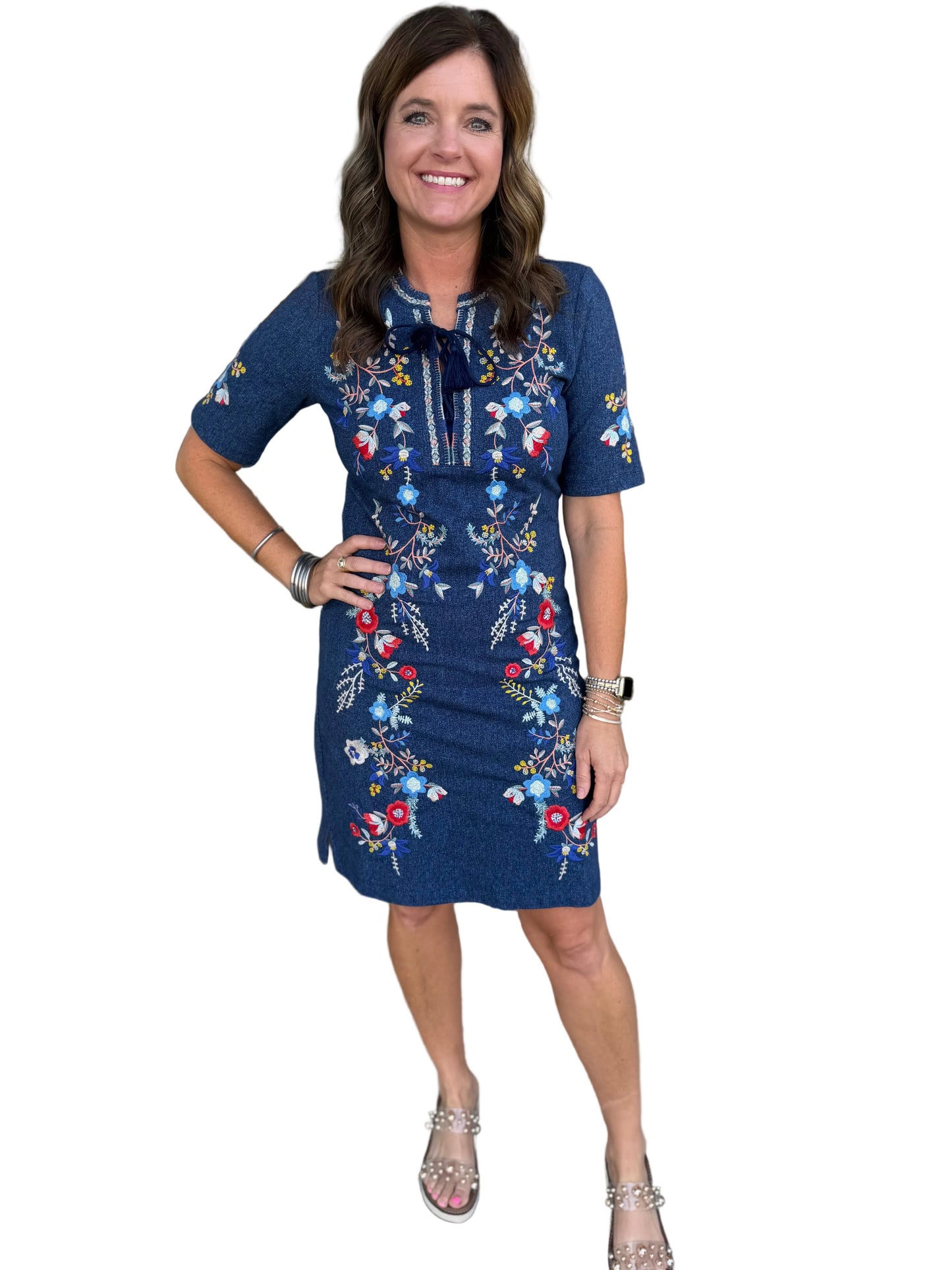 LACE UP DRESS