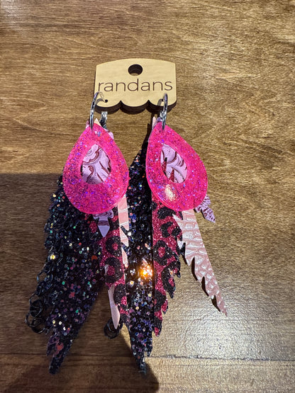 Feather detailed earrings