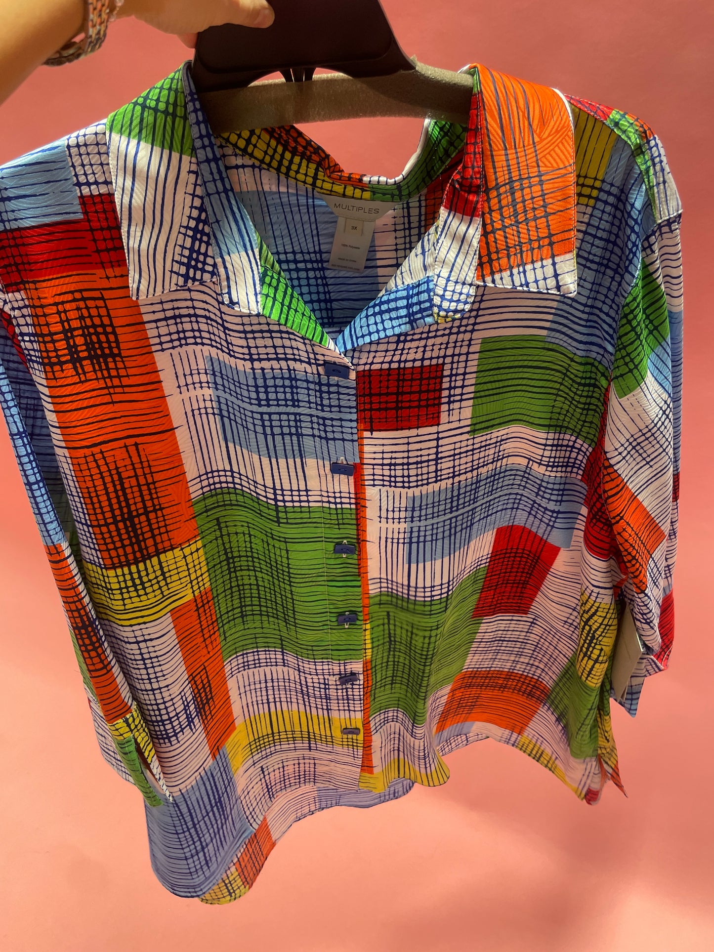 MULT STRIPES AND COLOR SHIRT