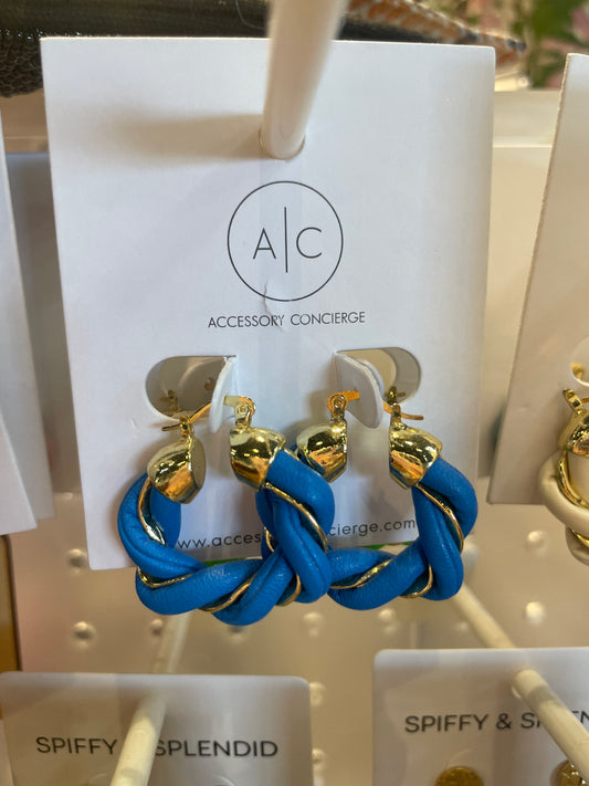 TWIST OF THE FATE LEATHER EARRINGS