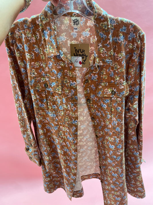 SWING FLORAL SHACKET