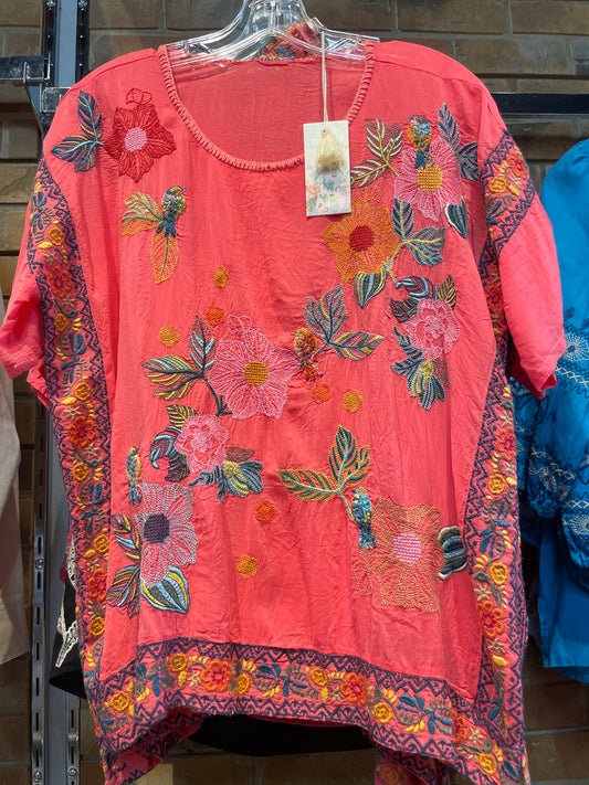 watermelon blouse