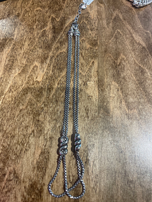 interlock twist necklace