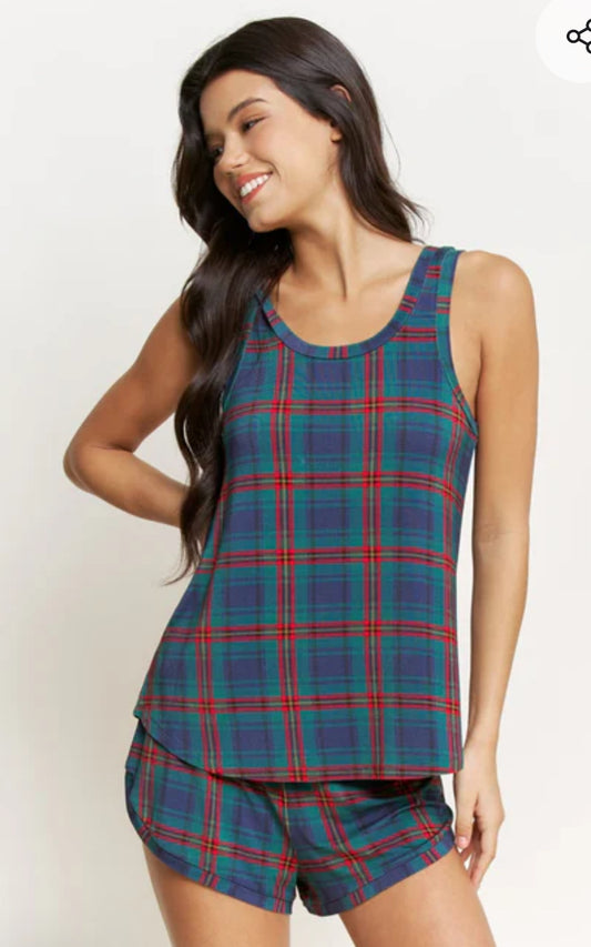 plaid good times pj set