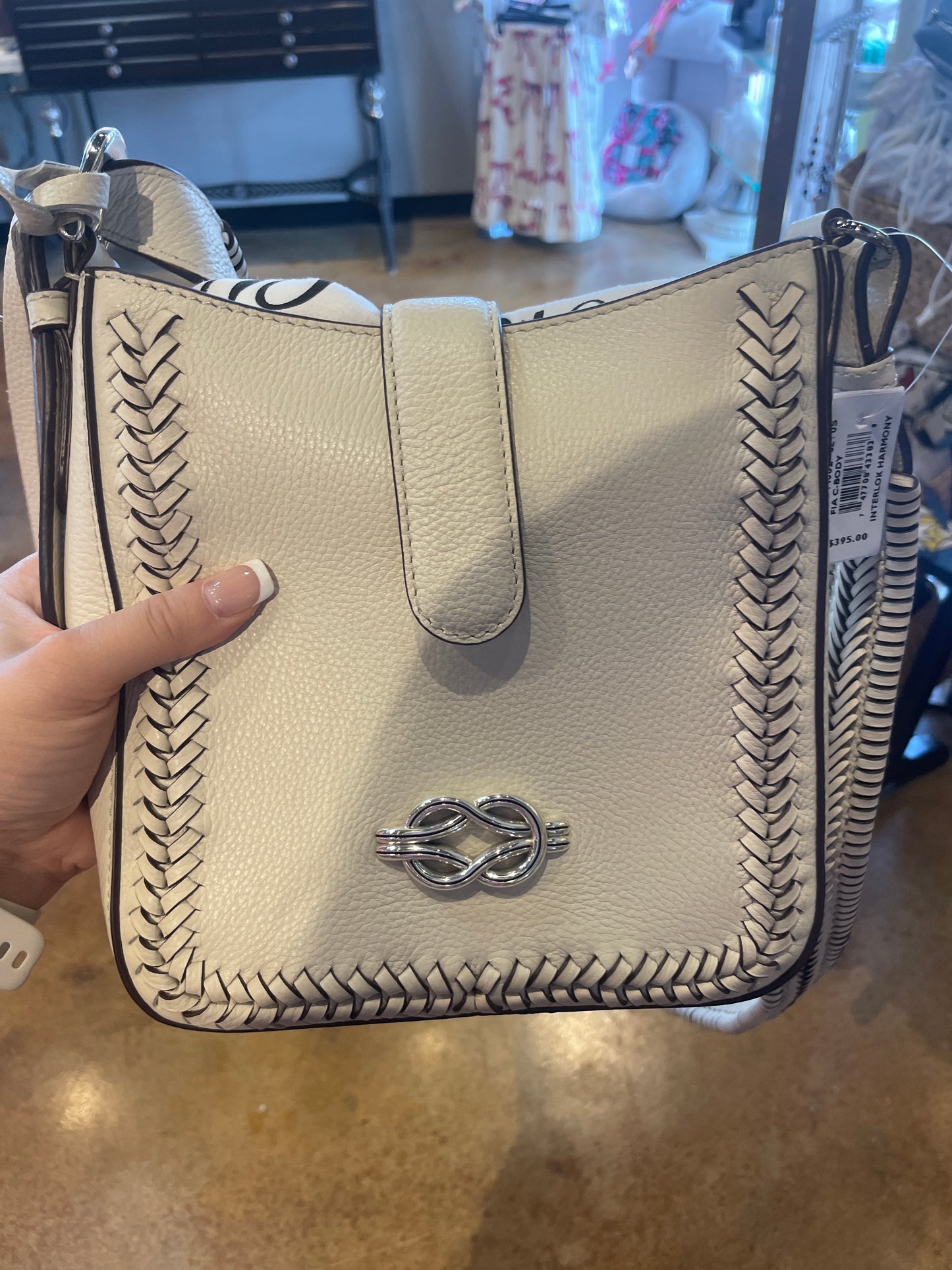white Brighton bag
