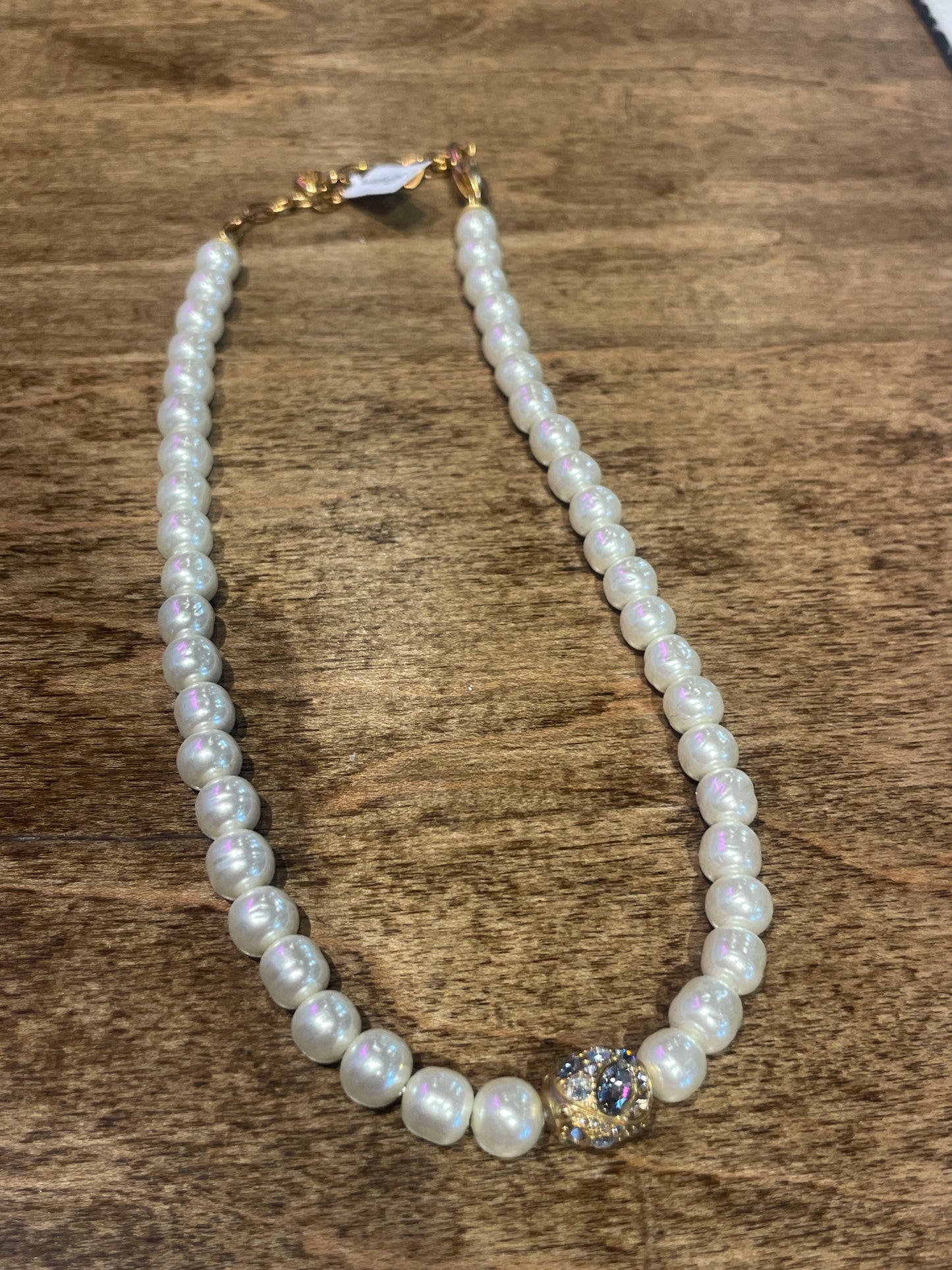 pearl diamond necklace