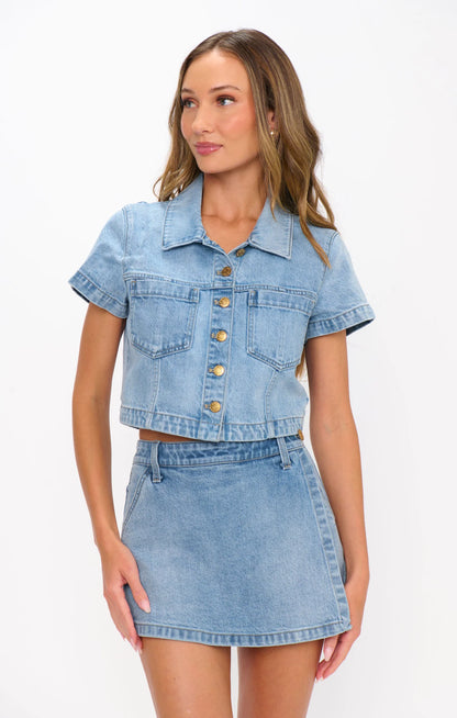 MONROE JEAN SKORT