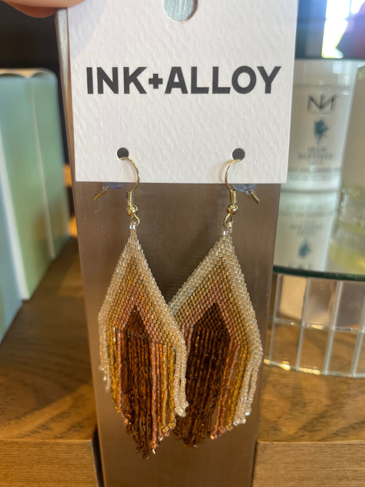 STRIPED TRIANGLE EARRING