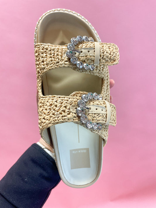 Natural Knit Woven Sandals