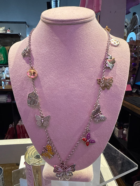 forever butterfly charm necklace