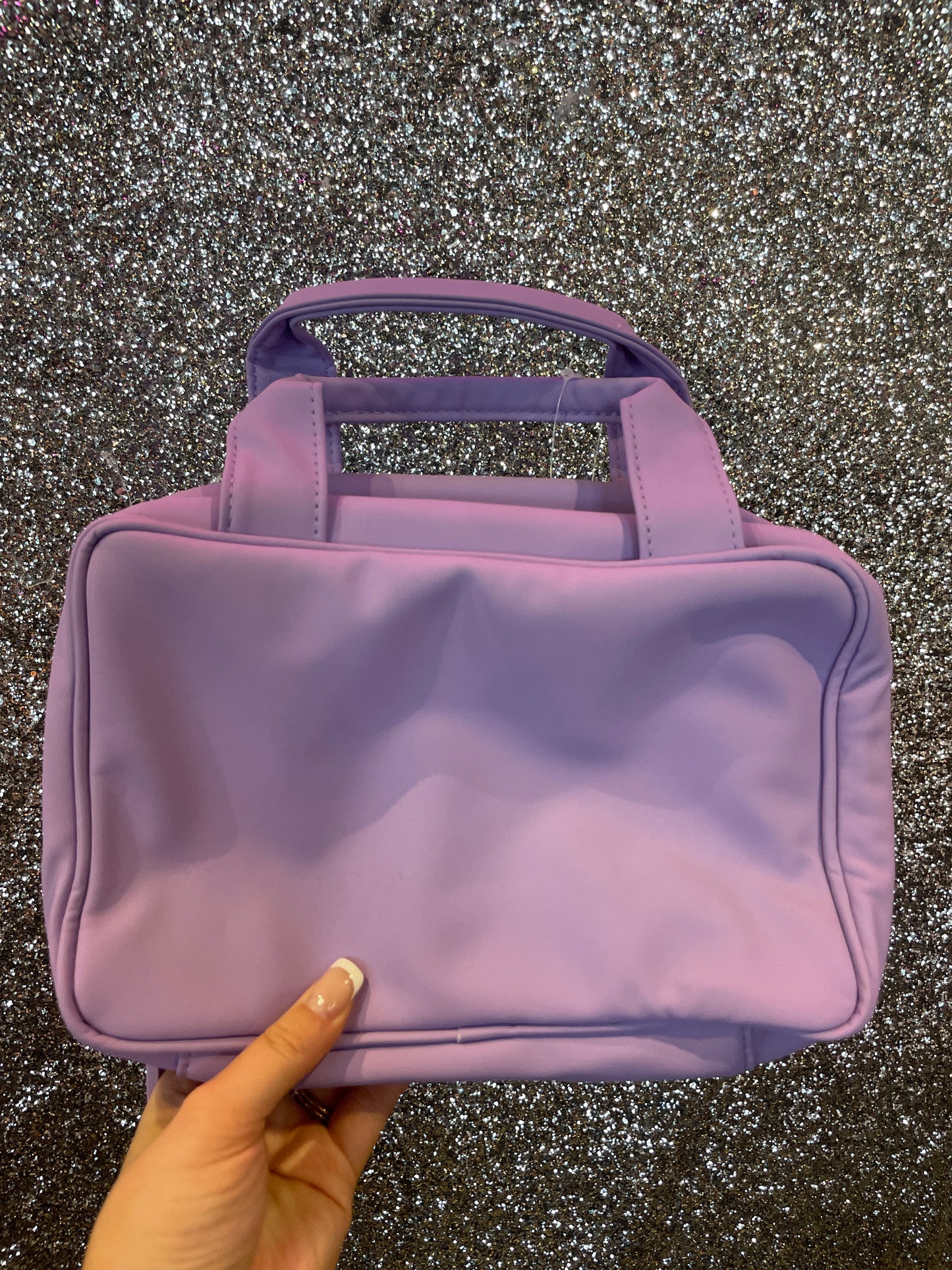 purple travel bag