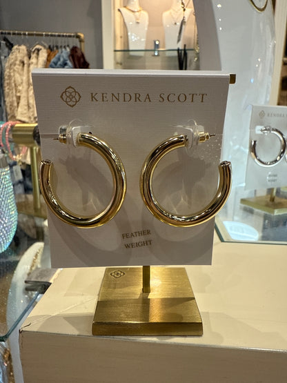 collet hoop earring