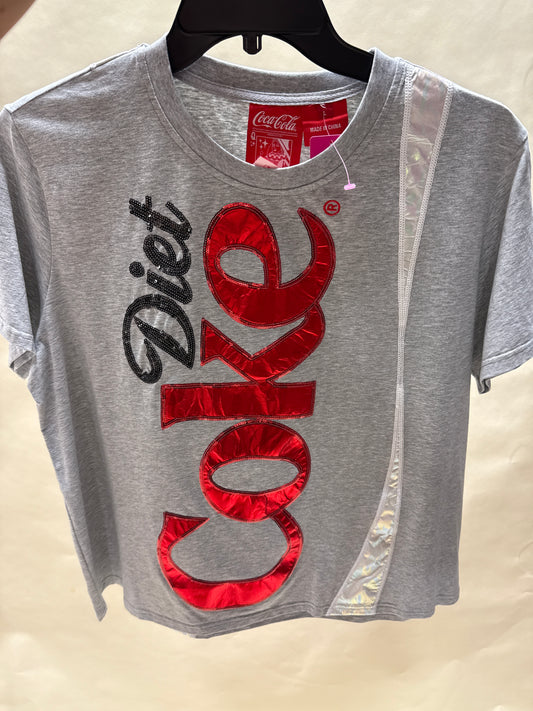 Grey Diet Coke Logo Tee