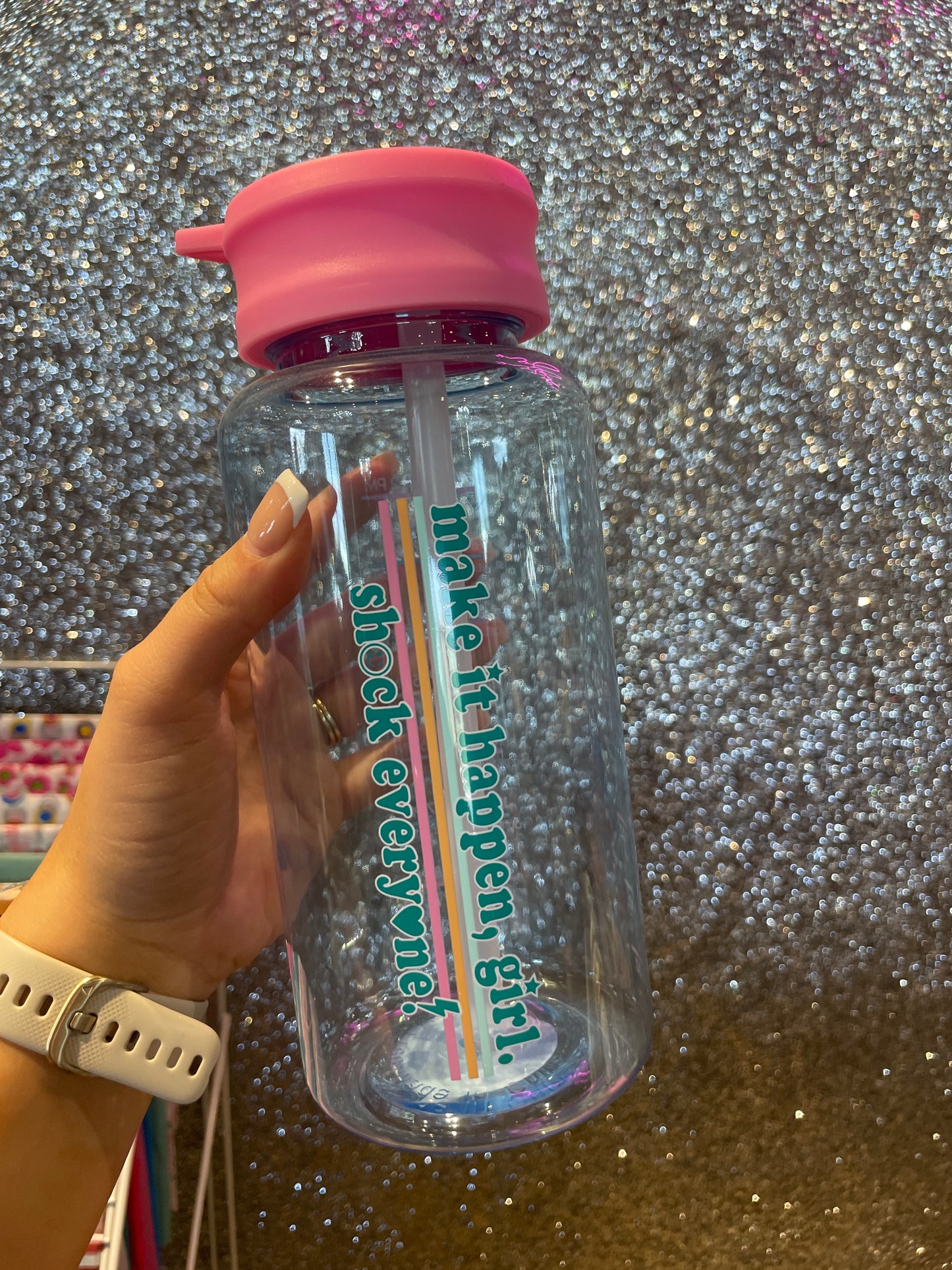 make it happen water bottle