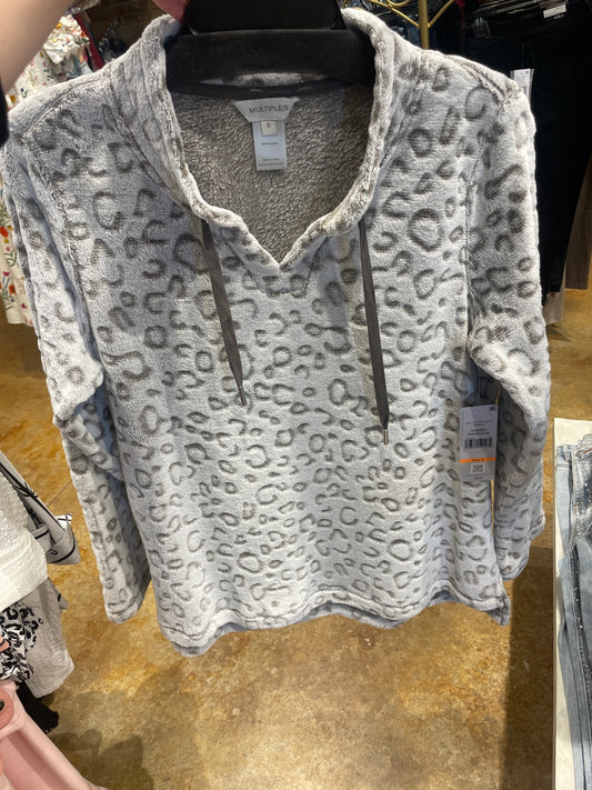 Truffle L/S Drawstring Collar Hi-Lo Shirt