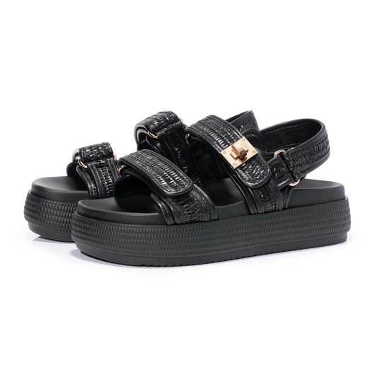 BLACK BIGMONA SANDALS