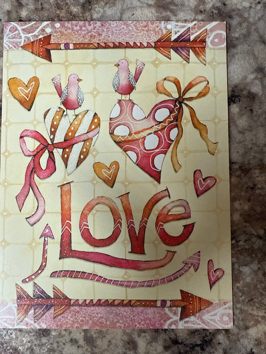 Love valentines card