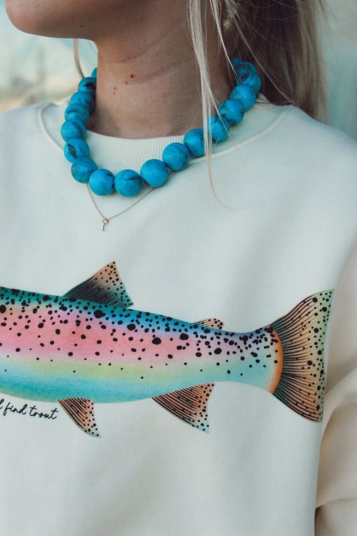 plain beaded necklace