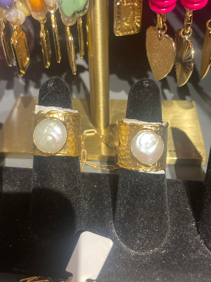 Pearl Cuff Ring