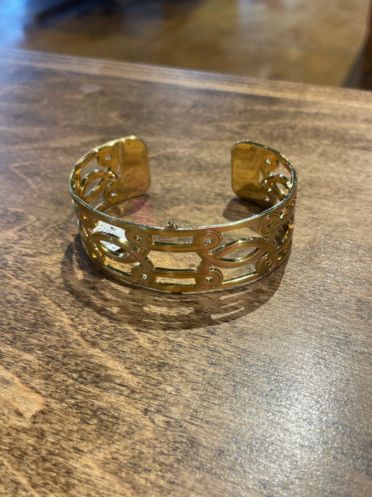 medium gold cuff