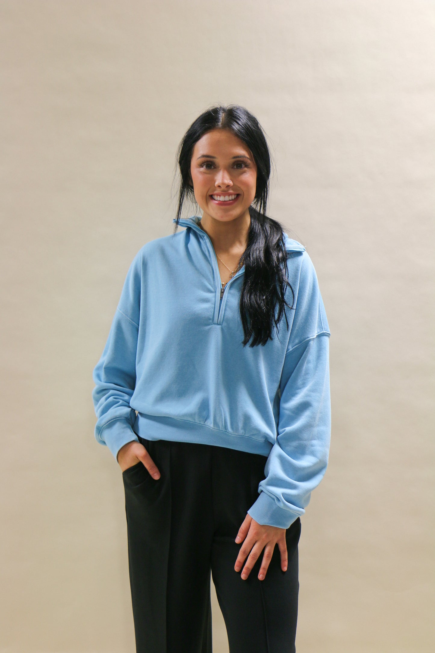 quater zip long sleeve