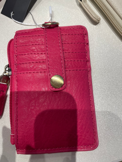 Bright Pink Dolly Small Card Wallet W/ Keyring