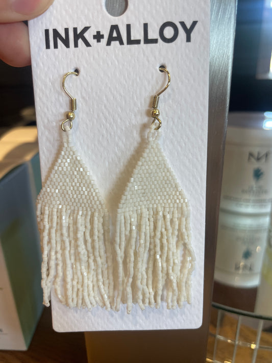 SOLID BEADED FRINGE CREAM