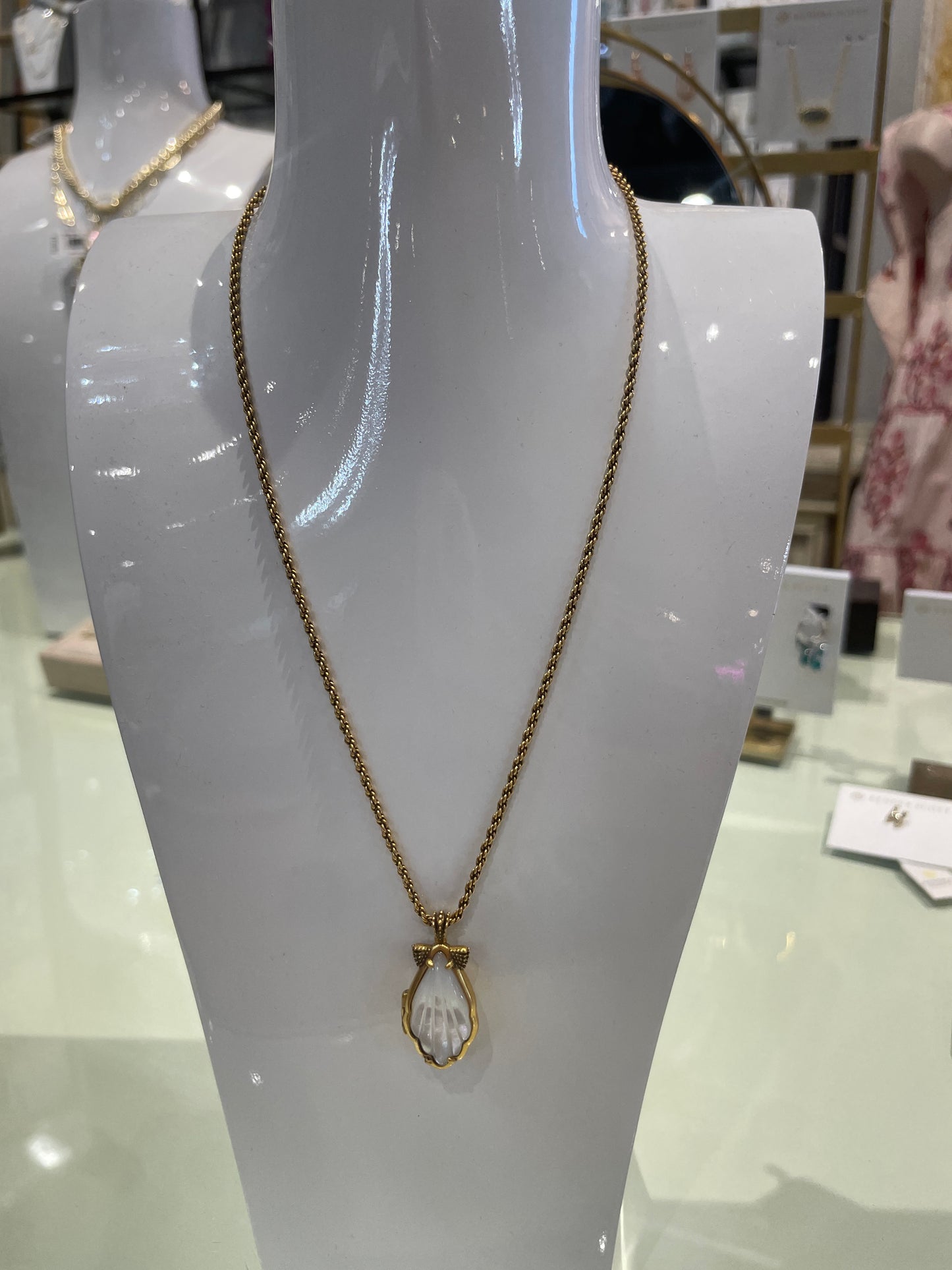 Alexa locket pendant necklace