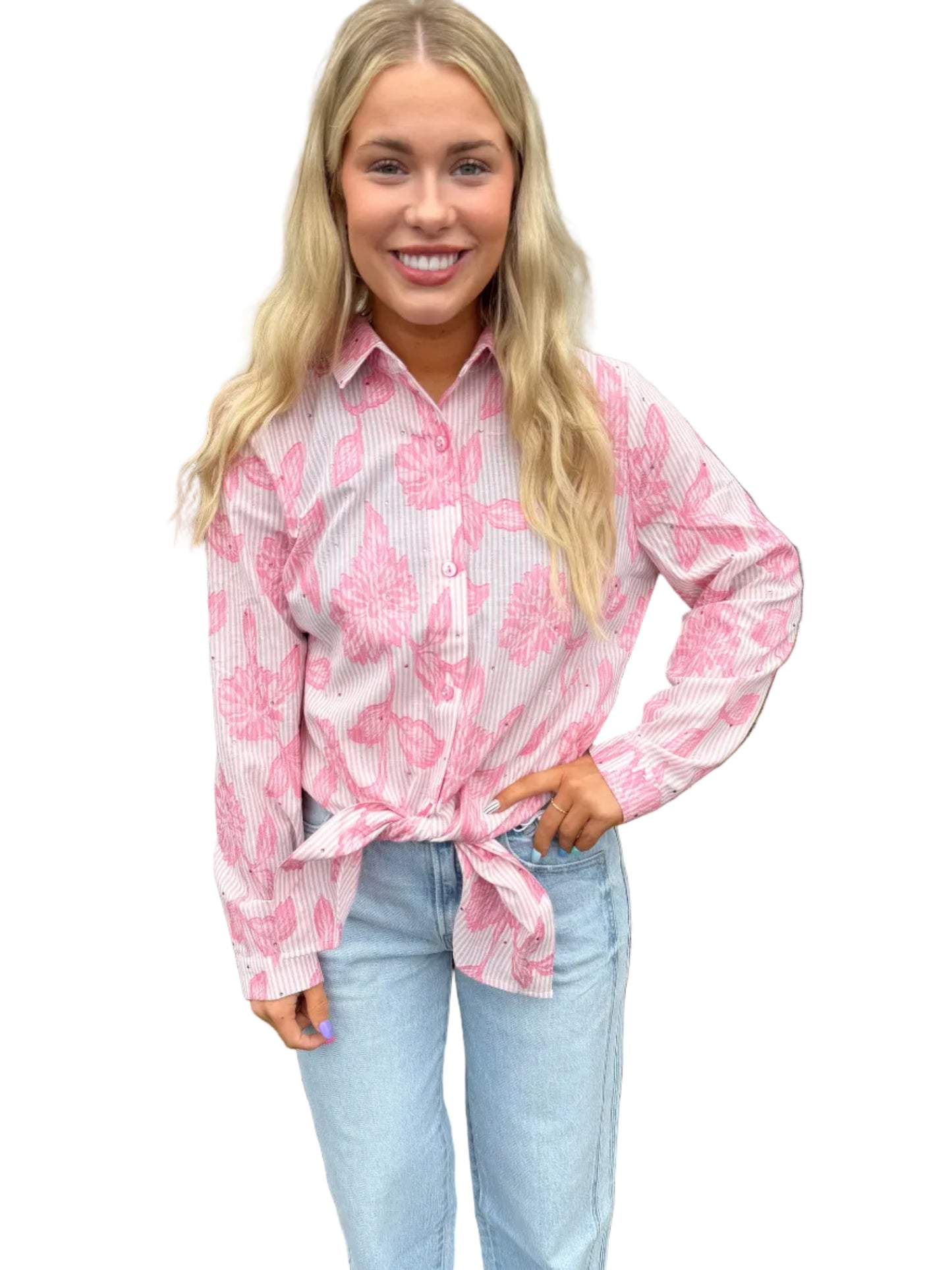 Pink eleni top