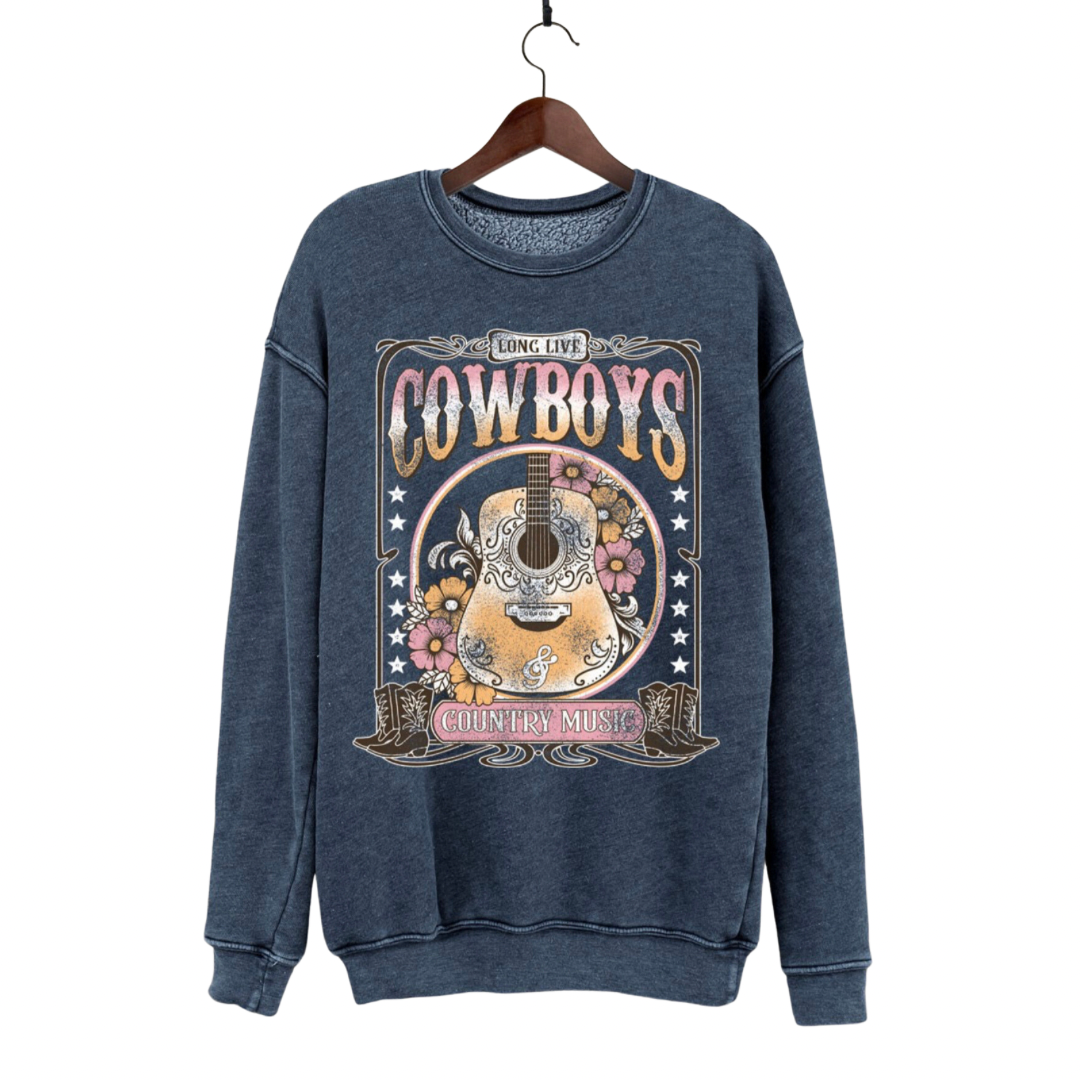 Blue Cowboys Country Music Pullover