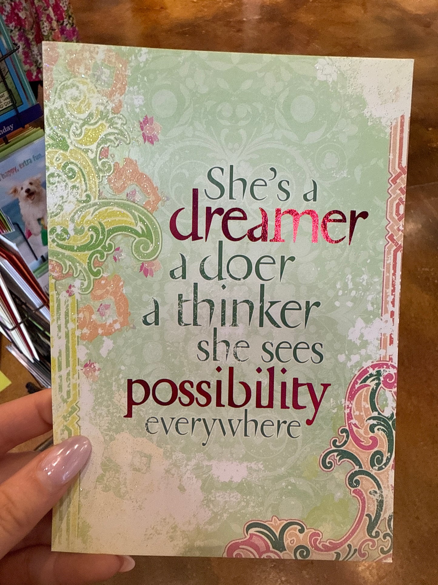 Motivational card