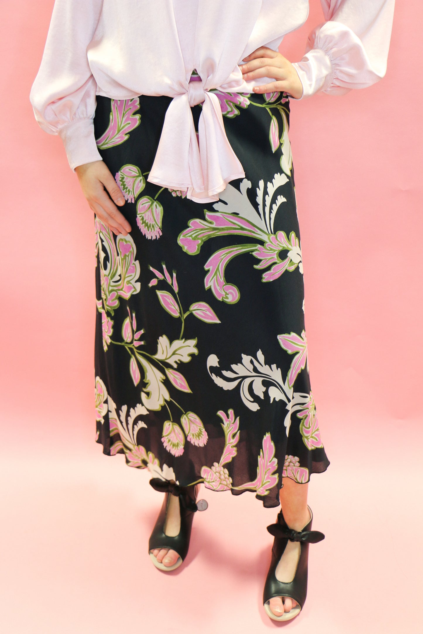 Flo Bias Midi Skirt