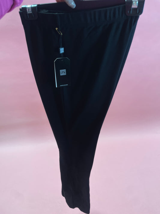 Ponte Pull-on Center Seam Open-slit Hem Pant