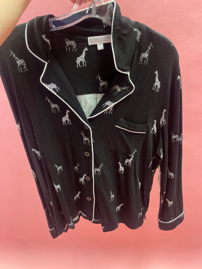 PJ SET GIRAFFE MANOR BLACK