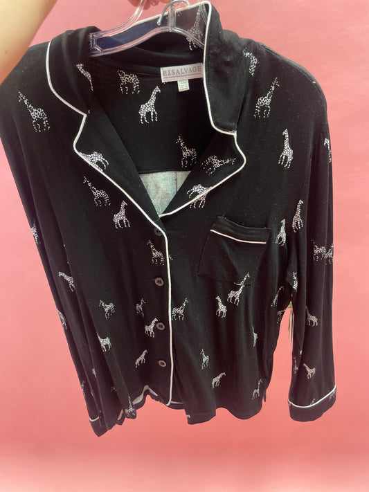 PJ SET GIRAFFE MANOR BLACK