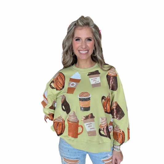 Pale Green Pumpkin Spice Sweatshirt