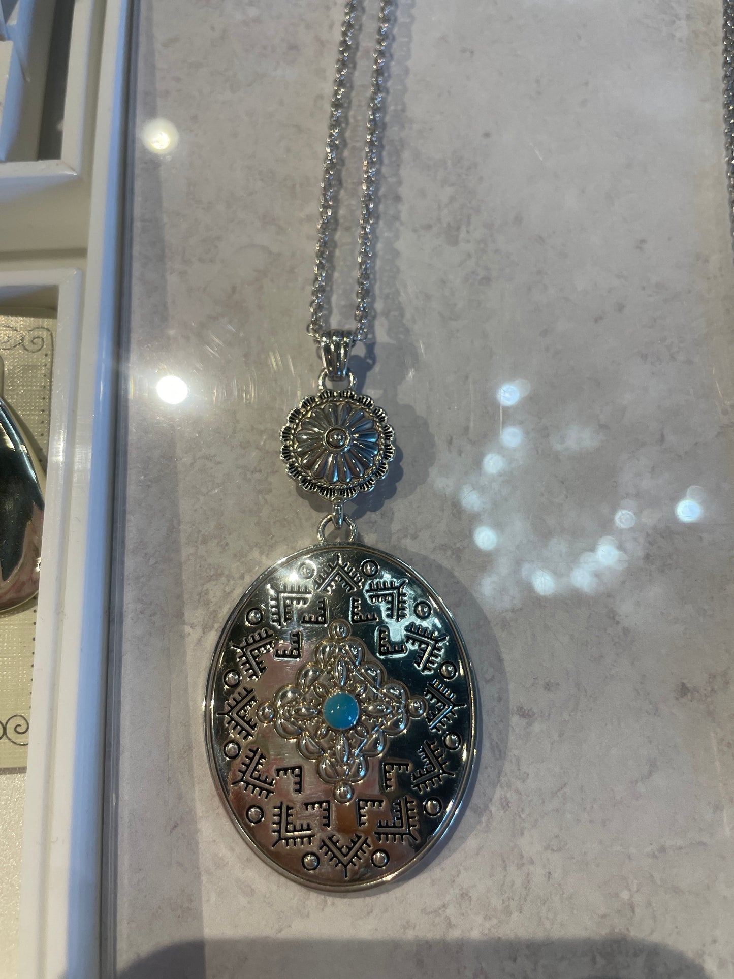 MOSAIC PASEO LONG CONCHO NECKLACE