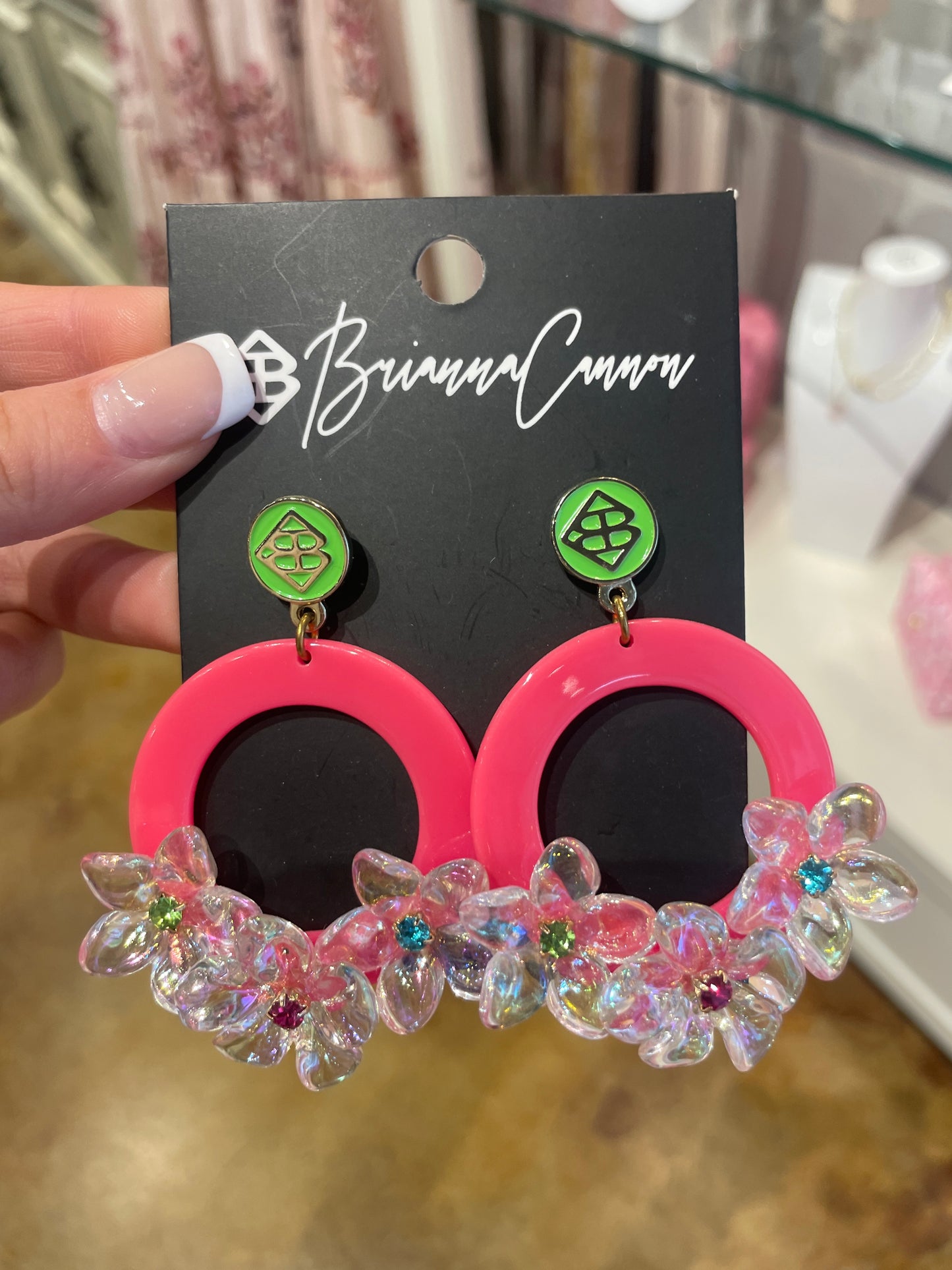 hot pink w/flowers