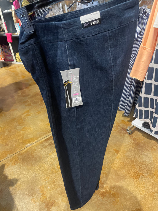 DARK BLUE TUMMY CONTROL ANKLE PANT