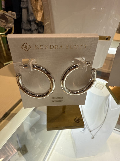 collet hoop earring
