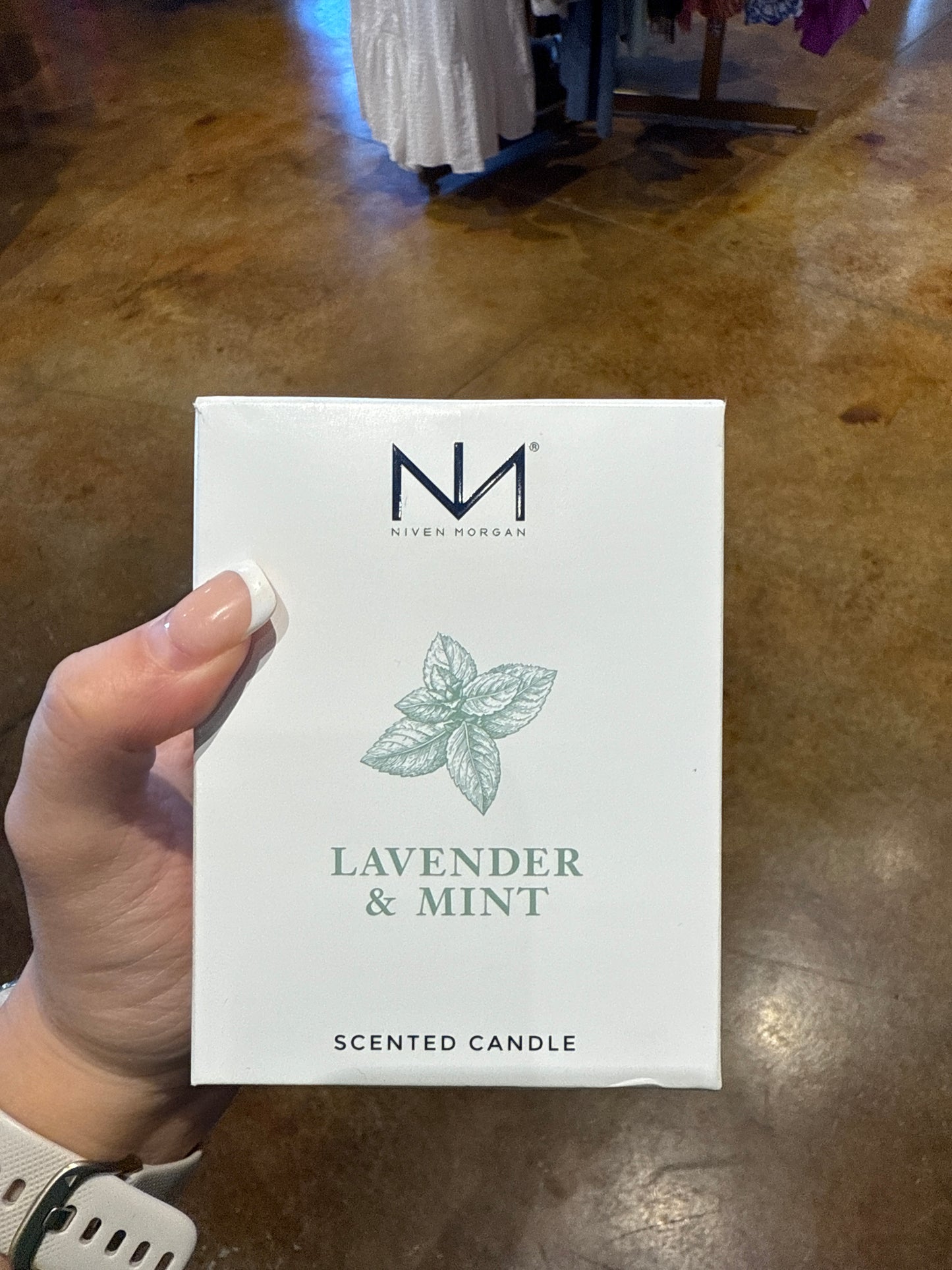 Lavender & mint candle