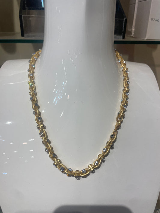 Twisted Rhinestone Necklace