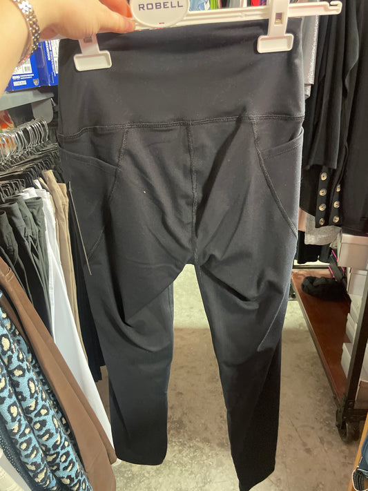 Black Solid High Waist Legging