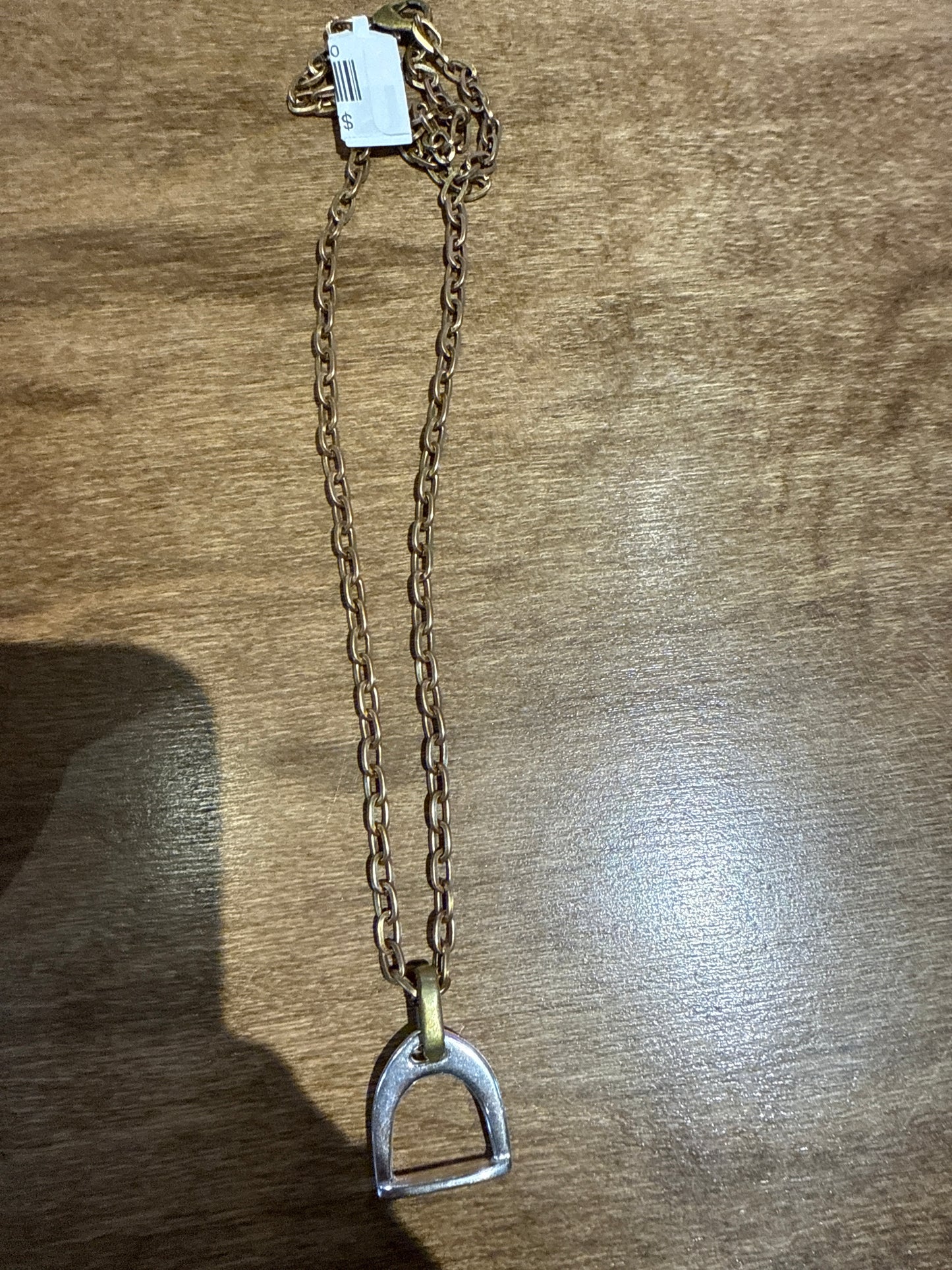 STRRUP NECKLACE W/ GOLD CHAIN