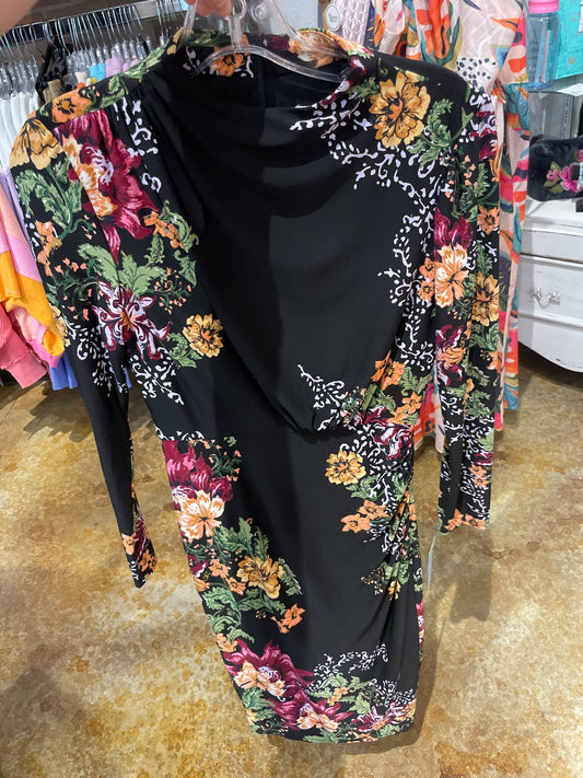 Draped Mock Neck