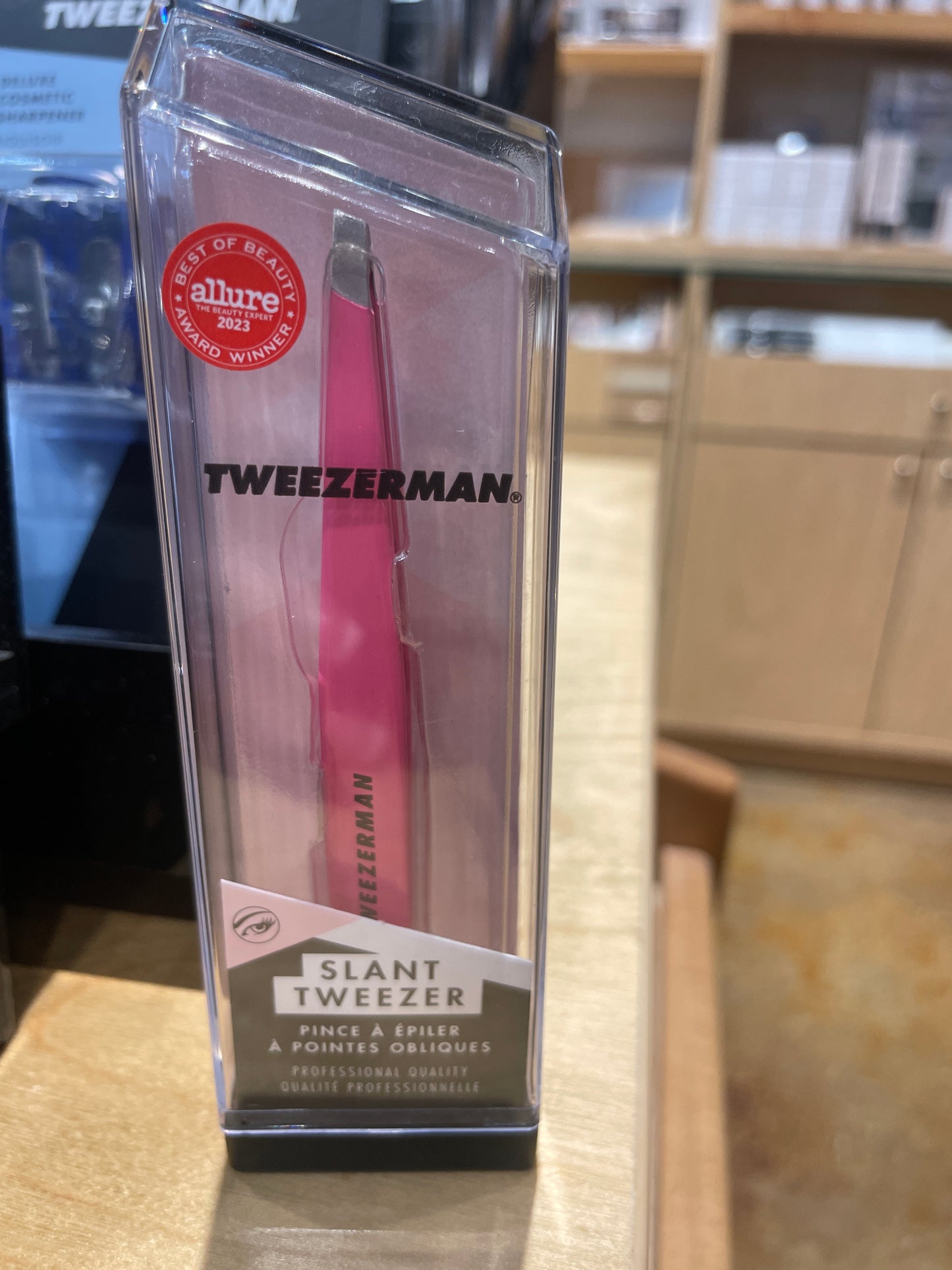 Pink Stainless Steel Tweezer