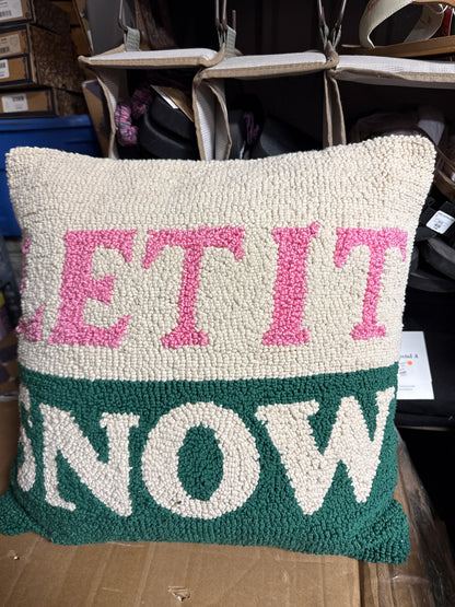 LET IT SNOW PILLOW