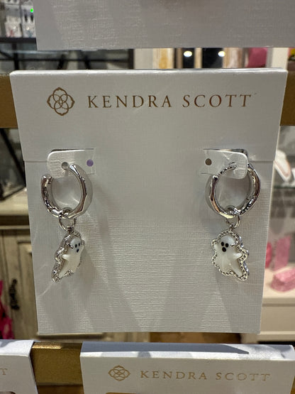 Ghost huggie earrings