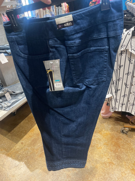 Pull-Up Crop pants w/ Hem